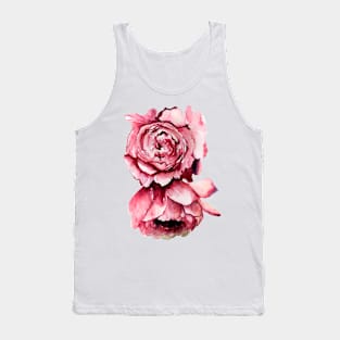 Two Pink Peonies Tank Top